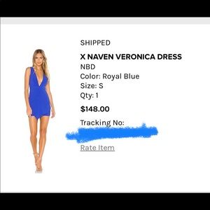 NBD x Naven Veronica Dress Blue